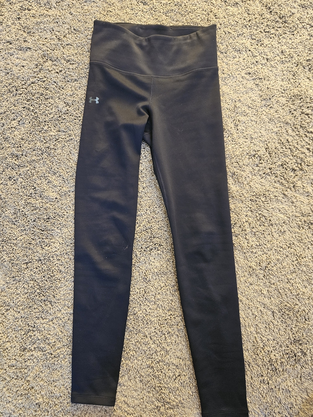 Navy BLUE Under Armour Womens  High-Waist Athletic Leggings